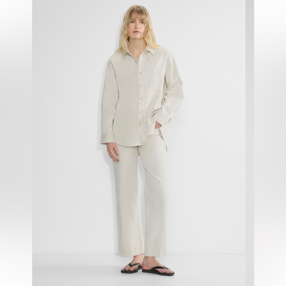 Denim Forum the 80’s Cream Button Down Shirt